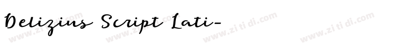 Delizius Script Lati字体转换